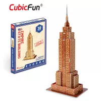 3D Puzzle Cubicfun Empire State Building Mini Mainan Anak
