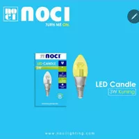 NOCI Bohlam Lampu Candle Lilin Hias LED E14 3W 3watt 3000K Kuning