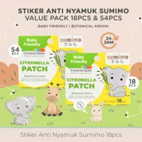 Sticker Anti Nyamuk SUMIMO (DEET Free) Mosquito Paster isi 18