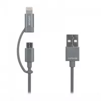Capdase Posh 2in1 Sync & Charge Cable With Ligtning and Micro USB 1,2M