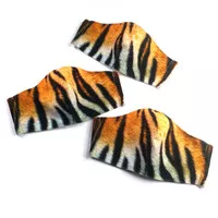 Masker Kain 2 Ply Rangkap anti air motif kulit harimau macan loreng