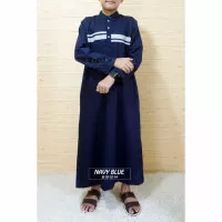 Koko gamis/jubah anak laki-laki maroko 14 tahun warna navy blue