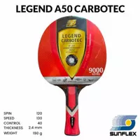 Kayu Bet Pingpong Tenis Meja Sunflex Legend A50 Carbotec 9000