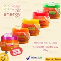 Makarizo Hair Energy Hair & Scalp Creambath Fibertherapy 500gr Krimbat