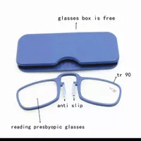 kaca mata baca lipat plus / foldable frameless Reading glasses