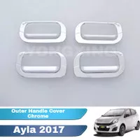 Outer Cover Handle Bingkai Gagang Pintu Mobil Daihatsu Ayla 2017