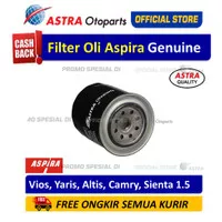Filter Oli/ Oil Filter Aspira VIOS, YARIS, ALTIS, CAMRY, SIENTA 1.5