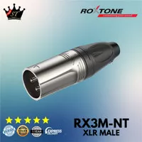 Roxtone RX3M-NT RX3MNT RX3M Konektor XLR Male Jack Kanon Cannon Canon