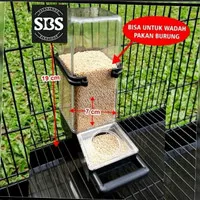 Promo TEMPAT PAKAN BURUNG LOVEBIRD BAHAN AKRILIK Murah