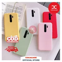 Softcase Premium Xiaomi Redmi 9 NOTE 8 PRO Color Silicon Case Matte - Merah Muda, NOTE 8 PRO