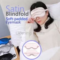 Silk Padded Blindfold V2 Satin Eye Cover Penutup Mata Kacamata Tidur