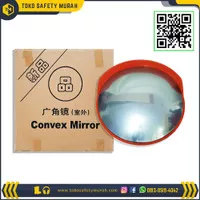 Convex Mirror 80 cm Kaca Cermin Cembung Safety Jalan Tikungan Outdoor