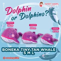 Boneka Tinytan Whale S M L Hadiah Kado Mainan Paus Animal Ikan