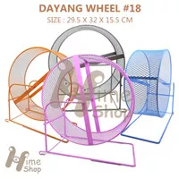DaYang Jogging Wheel 18 Mainan Roda Putar Besi Running Ferret Chinchil