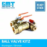 2 inch ball valve kitz kuningan (bronze)