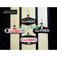 Sign Open Close - Gantungan Open Close Barber