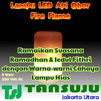 Lampu Hias LED Fire Flame Effect Api Obor Dekorasi Rumah Ruangan Cafe