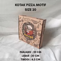 Kotak Pizza Kardus Motif Chef / Multipurpose Box SIZE 20