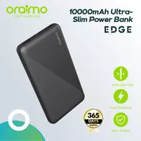 Oraimo Powerbank 10000mAh Ultra Slim Dual USB Fast Charging OPB-P116DN - Silver