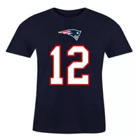 TSHIRT Kaos NFL Player Jersey Like Tom Brady #12 NE Patriots