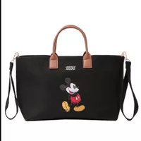 Gracegift Mickey Mouse canvas tote bag Small Black