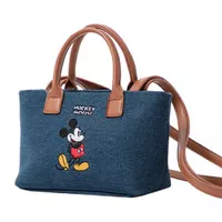 Gracegift Mickey Mouse Canvas Tote Bag - Denim