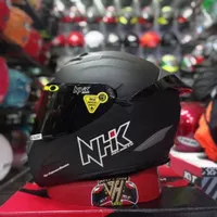 NHK HELM RX9 solid black doff paket ganteng TERMURAH