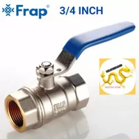 Ball valve 3/4 inch stop kran FRAP Kuningan solid