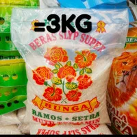 beras ir 64 cap bunga 3 kg / 3.5 liter untuk zakat