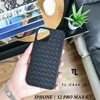 IPHONE 12 PRO MAX 6.7 | WOVEN LINE Soft Case Leather