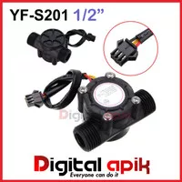 YF-S201 Water Flow Sensor Aliran Air 1/2" 1/2 in YF S201 1-30L/min