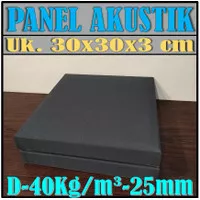 Panel Akustik Peredam Suara ukuran 30x30cm Rockwool D-40kg Tebal 3cm