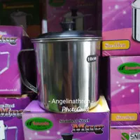 Mug Stainless steel Komodo 10cm - Cangkir Stainless tutup 10cm