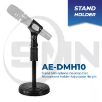 Stand Microphone Meja AE DMH10 Stand Mic Holder Mini Adjustable Podium