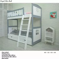 Bunk bed kasur tingkat anak cowok, Ranjang tempat tidur tingkat single