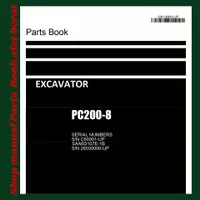 Parts book catalog pc200-8 SN C60001 UP excavator komatsu