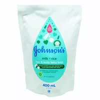 johnsons baby bath milk rice 400 ml refill