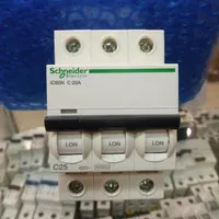 mcb schneider ic60n 25a c25 3phase 3p 6000 6ka