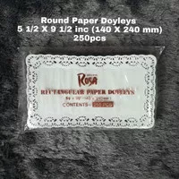 Rectangular Paper Doyleys 7 X 12 inc (177 X 304 mm) / Kertas Alas Kue