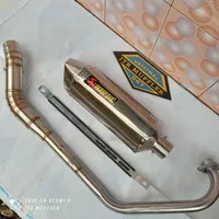 Knalpot AKRAPOVIC VIXION R15 JUPITER MX VERZA GSX R150 XABRE SUPRA GTR