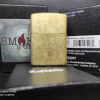 Zippo 28496 ARMOR TUMBLED BRASS Original