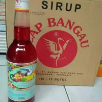 Sirup Cap Bangau / Sirup Bango Pisang Ambon / Pala / Vanili 1 Dus isi