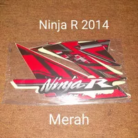 Ninja R 2014 merah Motor Honda List Striping Sticker Stiker