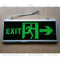 lampu exit led emergency petunjuk gambar orang