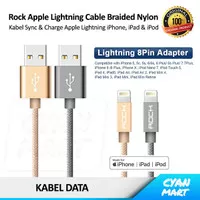 Kabel Data Charger Rock Apple Lightning 8-Pin iPhone iPad iPod Braided