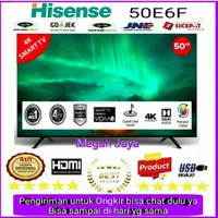 LED TV HISENSE 50inch 50E6F SMART TV UHD 4K Garansi Resmi 4Tahun