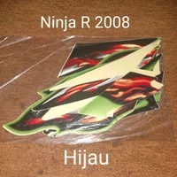 Ninja R 2008 hijau Motor Honda List Striping Sticker Stiker