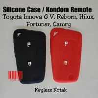 Silicone Case Cover Remote Kunci Innova G V Reborn Hilux Fortuner Camr
