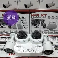 Paket Cctv Nvr Kit 8 Channel 4 Kamera 1080p Full Wireless Ip Cam