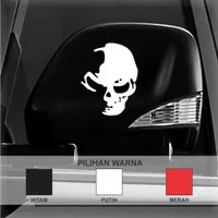 Sticker Spion Mobil Skull Tengkorak Stiker Cutting Sticker Mobil